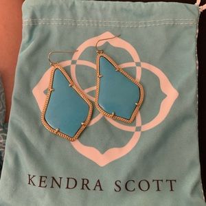 Kendra Scott turquoise Alexa earrings